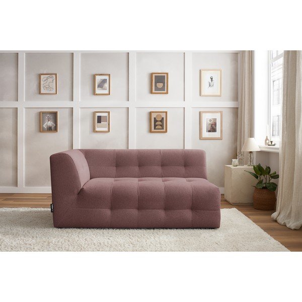 Sötét rózsaszín kanapé modul (bal oldali) Kleber - Bobochic Paris-image-1