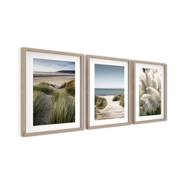 Nyomtatott keretezett kép szett 3 db-os 30x40 cm Tranquil – Styler-image-4