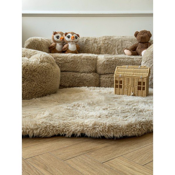 Világos natúr színű gyerek fotel Mammoth – Meowbaby-image-1
