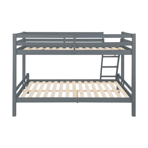 Alpi2 szürke emeletes ágy borovi fenyőből - Støraa-image-2