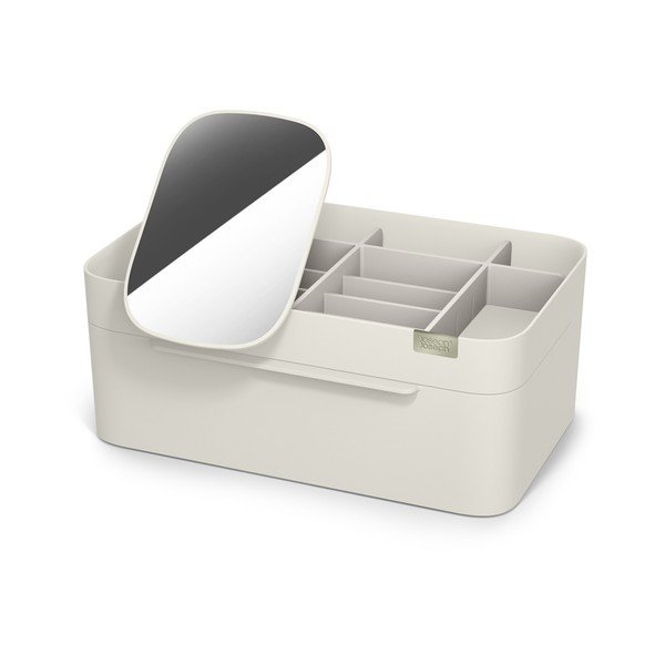 Bézs műanyag fürdőszobai rendszerező kozmetikumokhoz Viva – Joseph Joseph