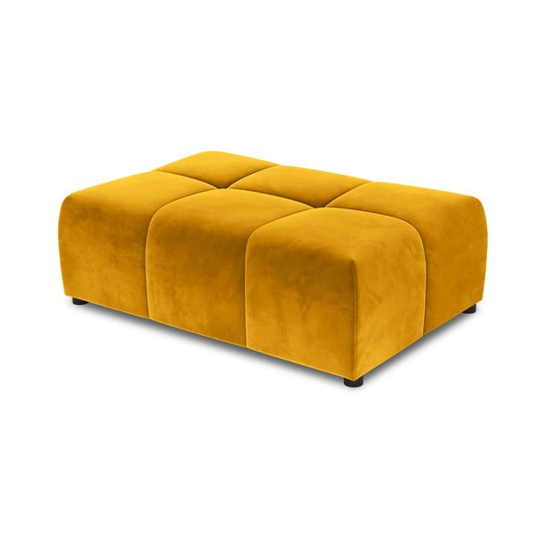 Sárga bársony kanapé modul Rome Velvet - Cosmopolitan Design