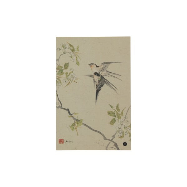 Swallows poszter kézzel készített papírból, 47 x 32 cm - BePureHome