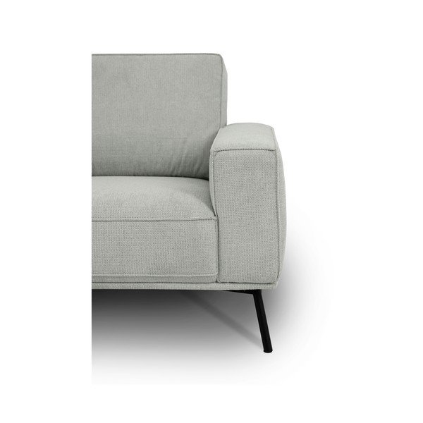 Világosszürke zsenília sarokkanapé (bal oldali-L alakú) Amsterdam – Scandic-image-4