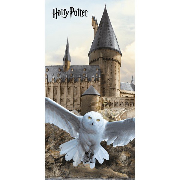 Pamut gyerek fürdőlepedő 70x140 cm Harry Potter "Hedwig" – Jerry Fabrics