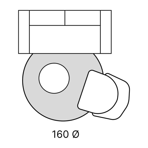Kerek szőnyeg ø 160 cm - Vitaus-image-3