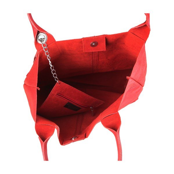 Tote Moe piros bőr kézitáska - Chicca Borse-image-3