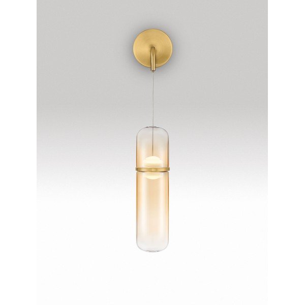 Aranyszínű üveg LED dimmelhető fali lámpa Norma – Nova Luce-image-4