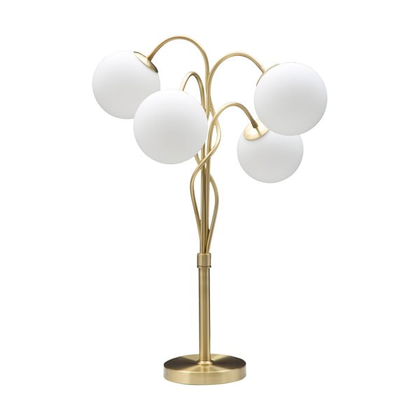 Glamy aranyszínű és fehér asztali lámpa - Mauro Ferretti