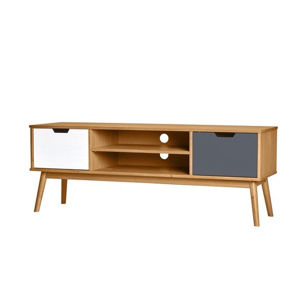 Cusco TV-állvány tömör borovi fenyőből - Marckeric-image-1