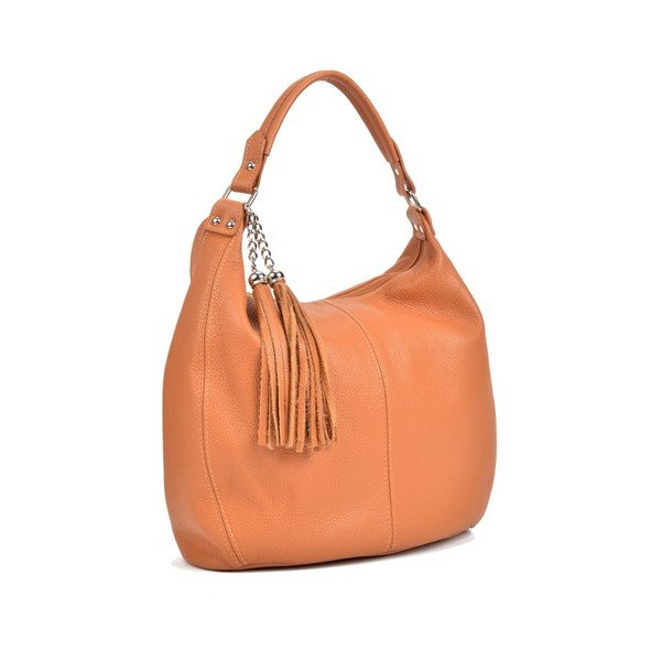 Bruhna konyak barna bőr kézitáska - Sofia Cardoni-image-4