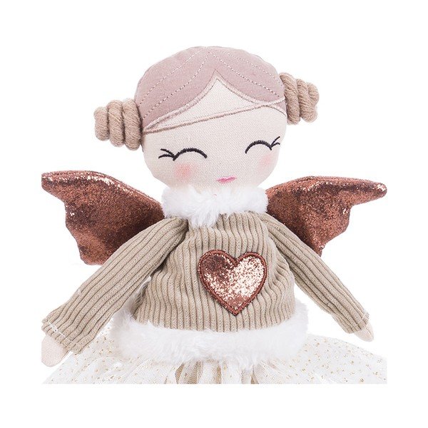 Textil karácsonyi figura (magasság 42 cm) Angel Girl – Casa Selección-image-1