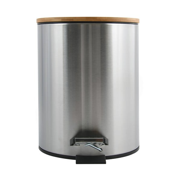 Matt ezüstszínű acél pedálos szemetes 5 l   Adonis – Spirella-image-3