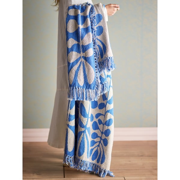 Kék takaró 130x160 cm Nevine – Bloomingville-image-1