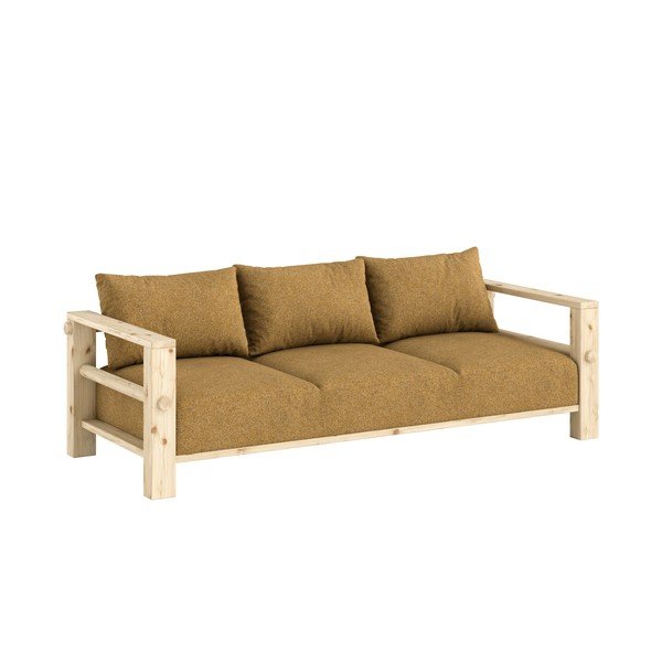 Okkersárga kanapé 225 cm Bare – Karup