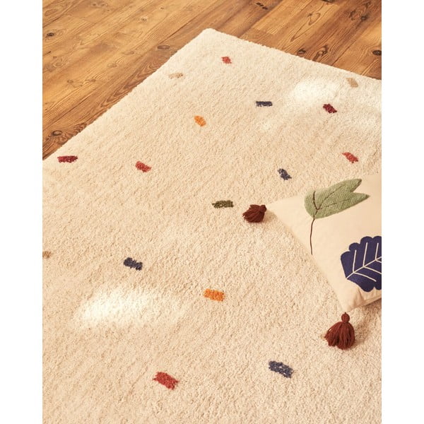Krémszínű szőnyeg 150x200 cm Epifania – Kave Home-image-1