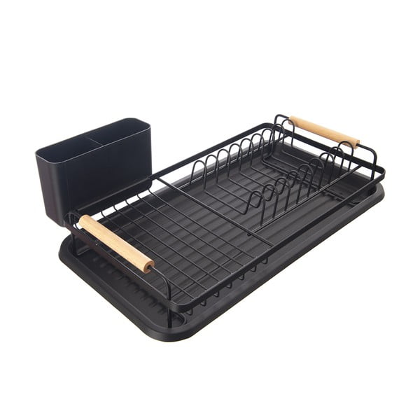 Fekete fém edényszárító 43x23,5 cm Radka – Orion-image-2