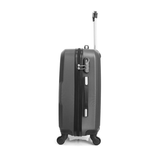 Maroko sötétszürke gurulós bőrönd, 37 l - Hero-image-3