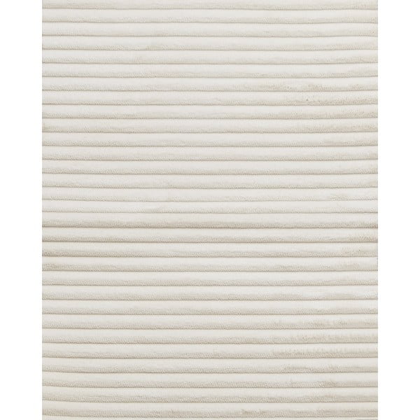 Fehér kordbársony kinyitható sarokkanapé Hartford – Støraa-image-2