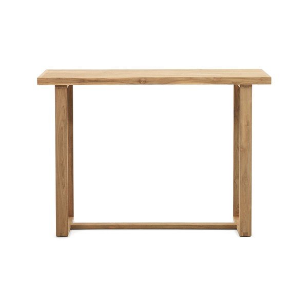 Teakfa kerti bárasztal 140x70 cm Canadell – Kave Home-image-2