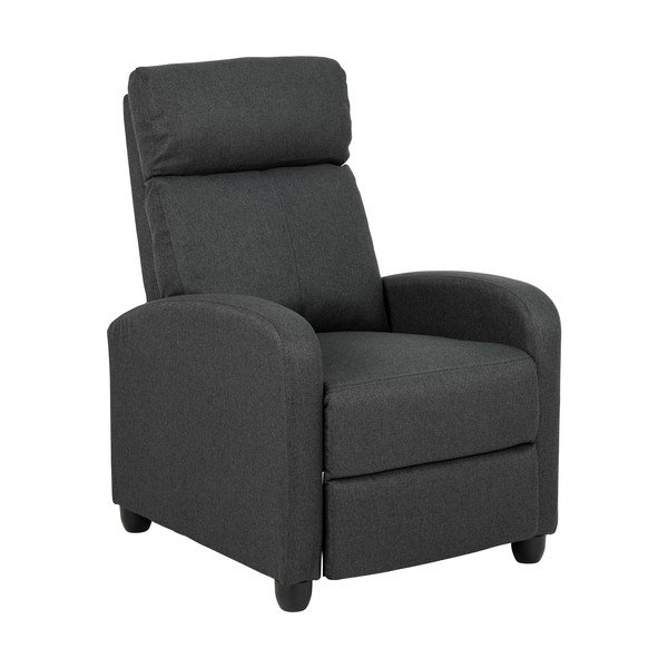 Antracitszürke relaxációs fotel Siom – Actona