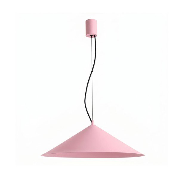 Rózsaszín fém LED függőlámpa ø 50 cm FINT – Thoro