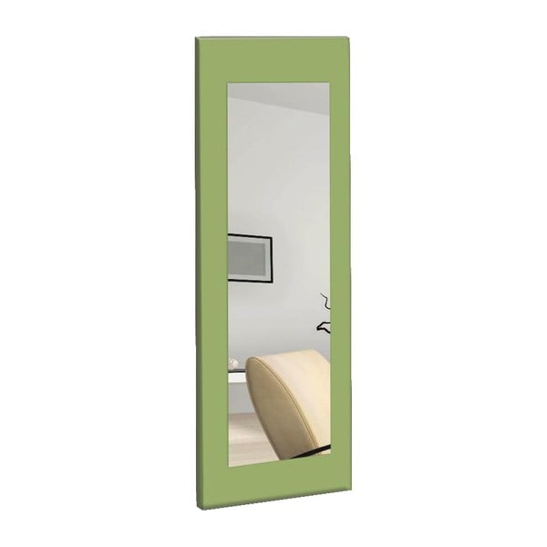 Chiva fali tükör zöld kerettel, 40 x 120 cm - Oyo Concept