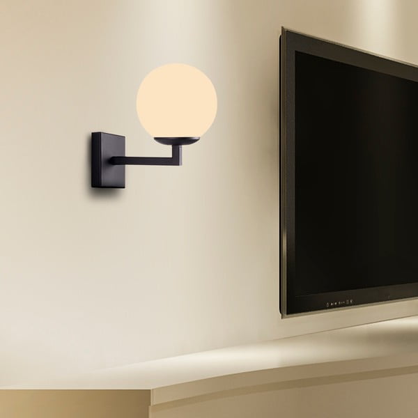 Fekete fém fali lámpa ø 15 cm Profil – Squid Lighting-image-3