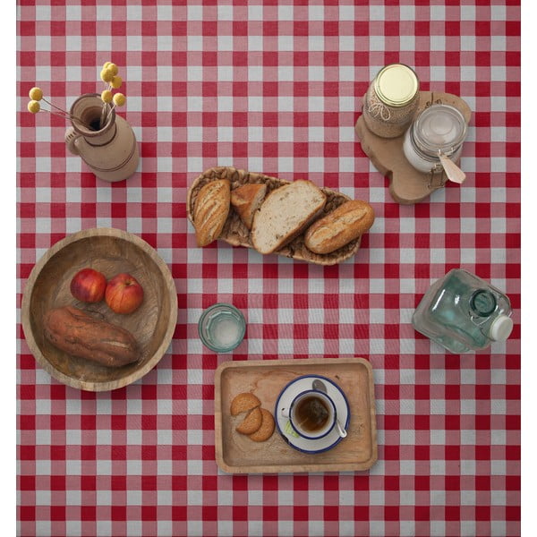Red Vichy asztalterítő, 140 x 140 cm - Really Nice Things-image-2