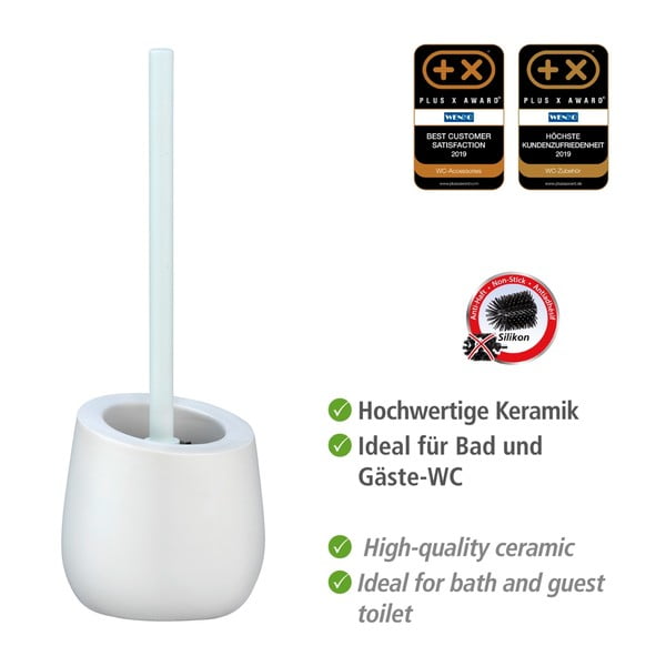 Badi fehér kerámia WC-kefe - Wenko-image-4