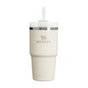 Krémszínű rozsdamentes acél termosz szívószállal 600 ml Quencher H2.0 FlowState Tumbler Cream – Stanley