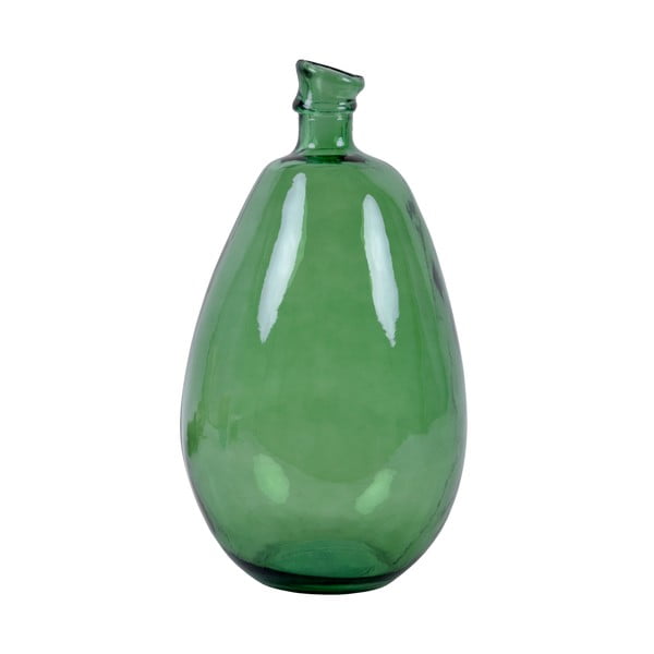 Simplicity zöld újrahasznosított üveg váza, magasság 47 cm - Ego Dekor