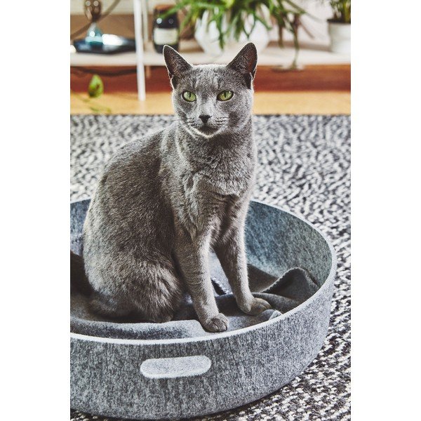 Textil tárolókosár ø 46x12 cm Cesto Concrete – MiaCara-image-2