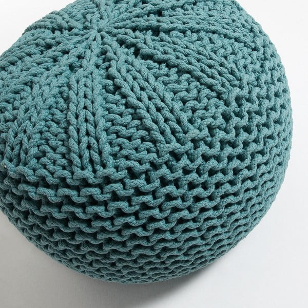 Shore türkiz puff - Kave Home-image-1