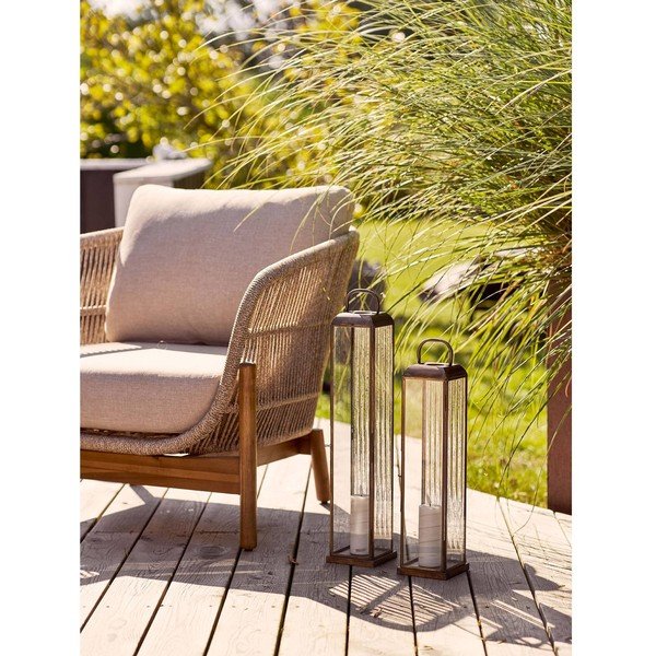 Fém-üveg lámpás (magasság 60 cm) Herslev – House Nordic-image-1