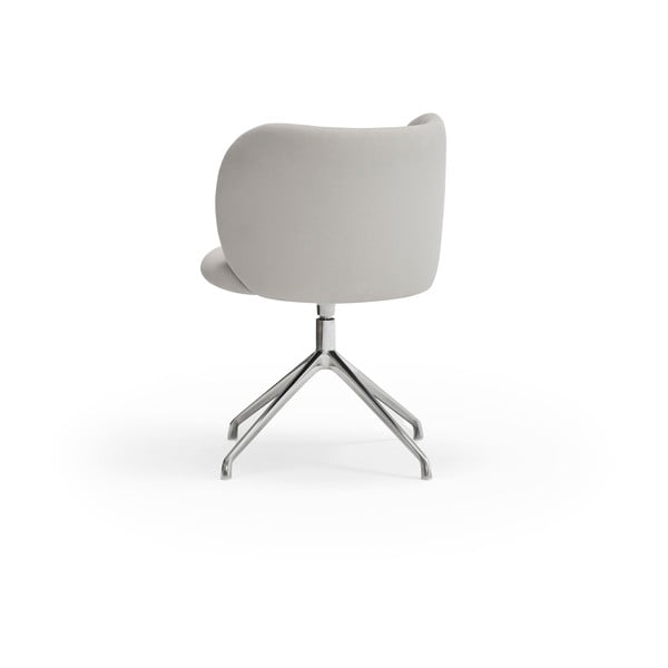 Világosszürke kárpitozott étkezőfotel Mogi – Teulat-image-3