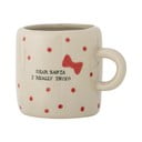 Bézs agyagkerámia bögre karácsonyi mintával 250 ml Christy – Bloomingville