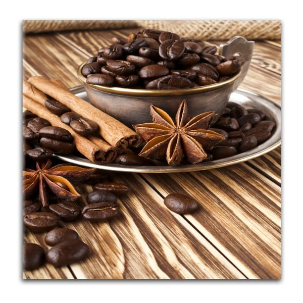 Glasspik Coffee kép, 30 x 30 cm - Styler