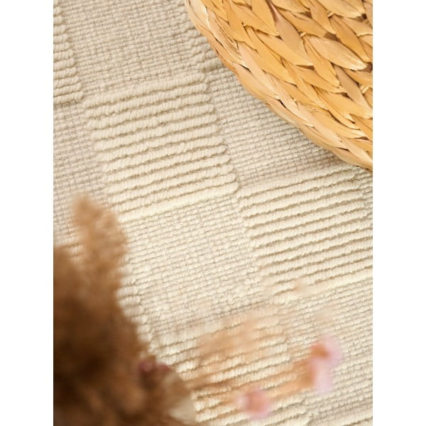 Krémszínű kézi szövésű gyapjú futószőnyeg 80x200 cm Scala – Villeroy&Boch-image-4