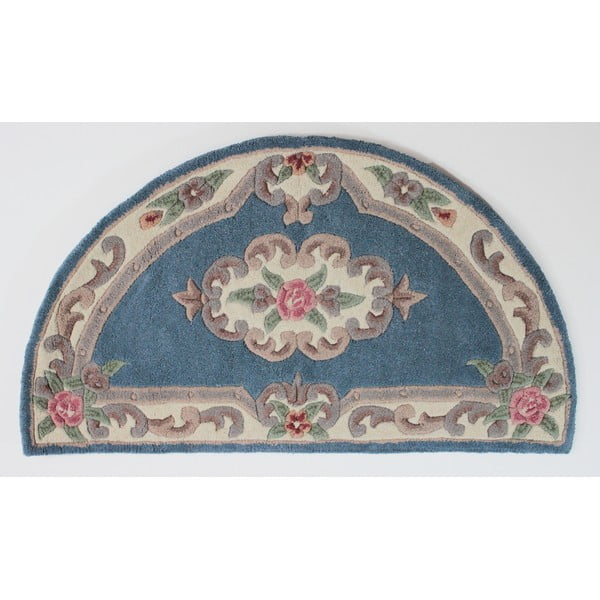 Aubusson kék gyapjú szőnyeg, 67 x 127 cm - Flair Rugs