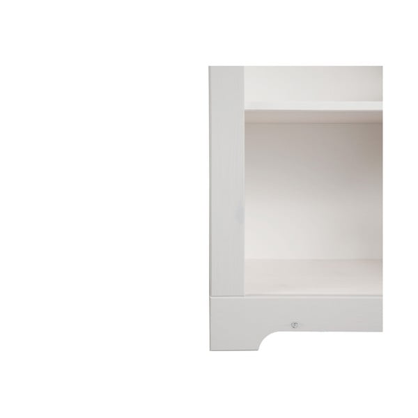 Fehér borovi fenyő könyvespolc 50x135 cm Cubrix – Støraa-image-4