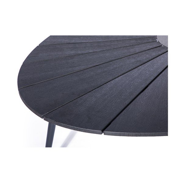 Marienlist fekete ovális kerti asztal artwood asztallappal, 190 x 115 cm - Bonami Selection-image-3