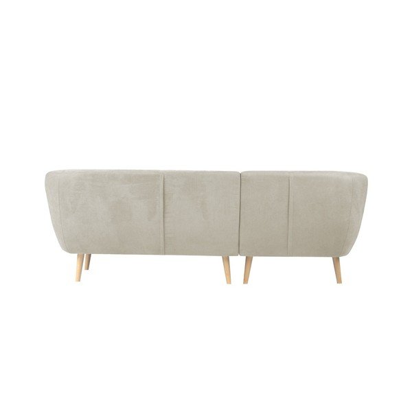 Sardaigne bézs színű kanapé baloldali fekvőfotellel - Mazzini Sofas-image-3