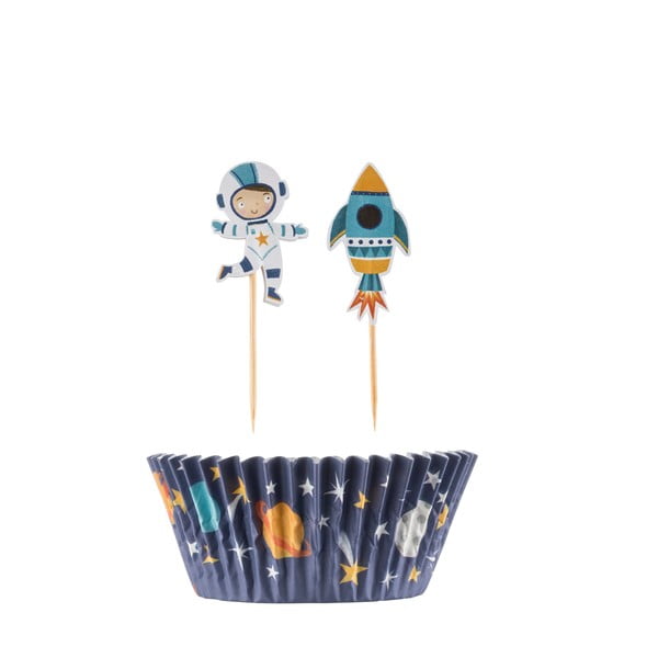 Space papírkapszli és felirat szett muffinhoz - Mason Cash