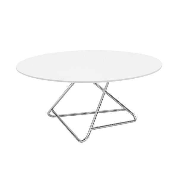 Tribeca asztal fehér asztallappal, Ø 90 cm - Softline