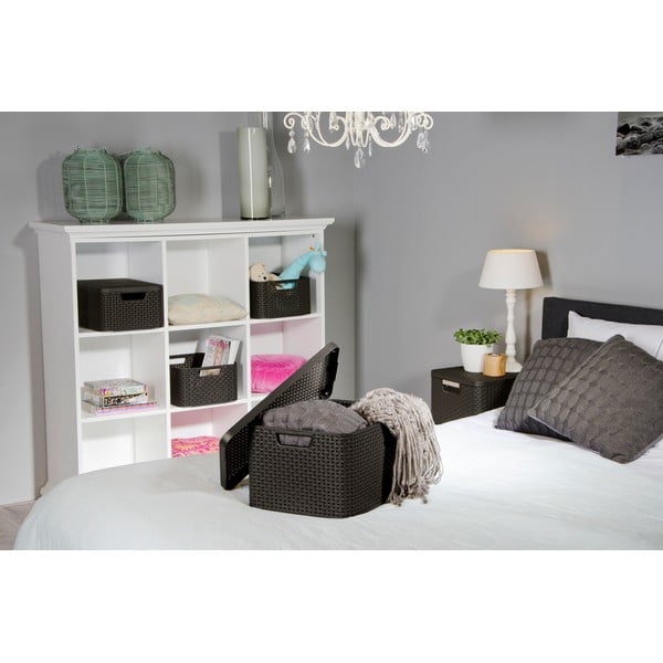 Szürke fedeles műanyag tárolódoboz 33x44,5x25 cm Style – Curver-image-1