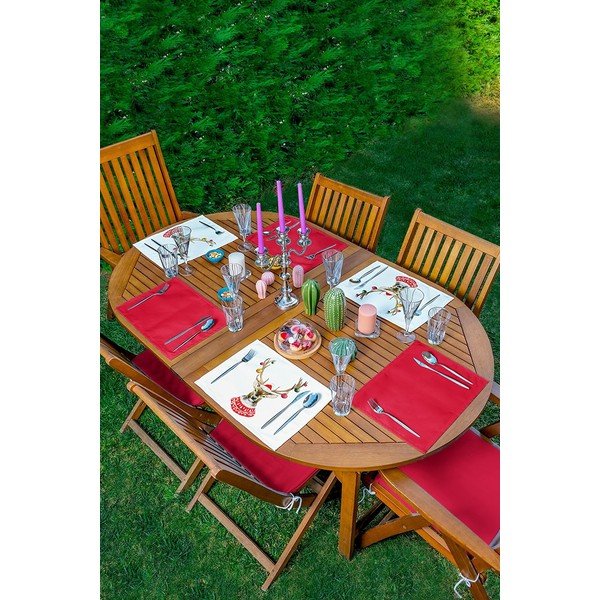 Karácsonyi szövet tányéralátét szett 6 db-os 35x45 cm Six Ame Servis - Mila Home-image-1