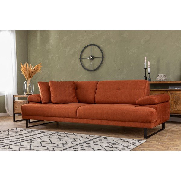 Narancssárga kanapé 239 cm Mustang – Balcab Home-image-4