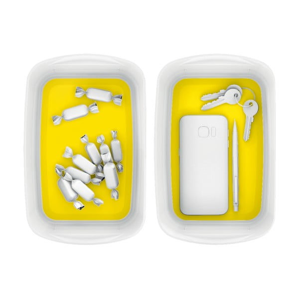 MyBox fehér-sárga asztali tárolódoboz, hossz 24,5 cm MyBox - Leitz-image-2