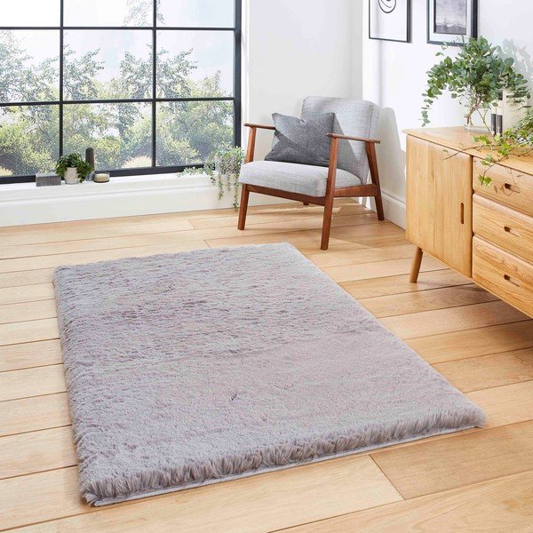 Szürke szőnyeg 60x120 cm Super Teddy – Think Rugs-image-2